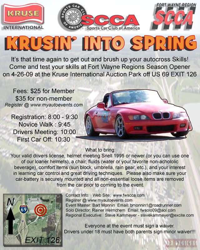 Krusin' into Spring flyer Krusin' into Spring flyer