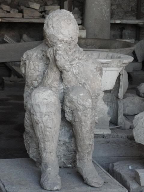 Cast of man, Pompeii Pictures, Images and Photos