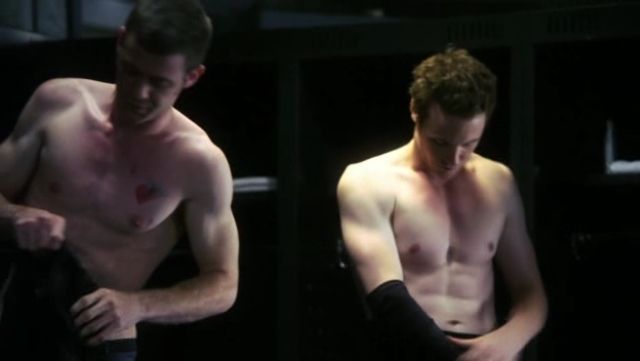 Ashton Holmes (on the right)