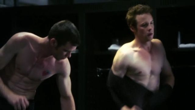 Ashton Holmes (on the right)